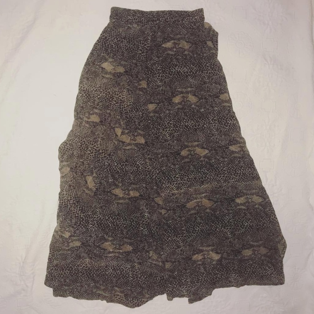 ACACIA Morocco snake silk skirt